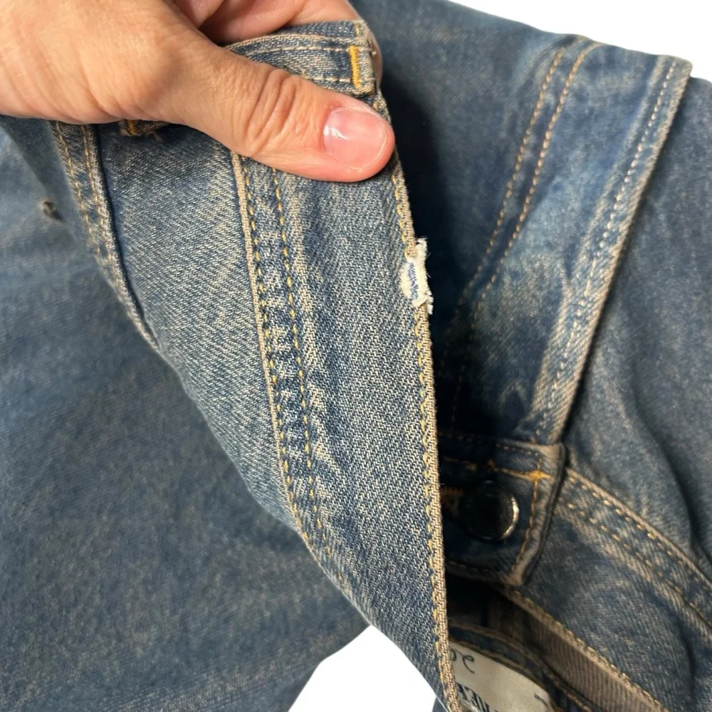 Free People We The Free Maggie Mid-Rise Straight Jeans Back Alley Wash 26